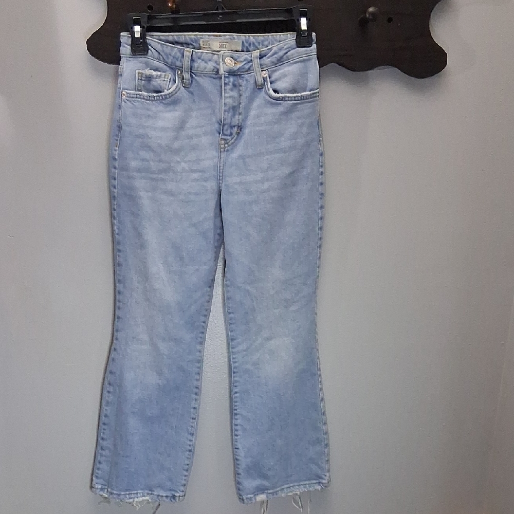 Topshop Moto Light Wash Blue Ankle Jeans W26 L30